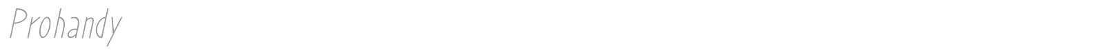 Prohandy font preview